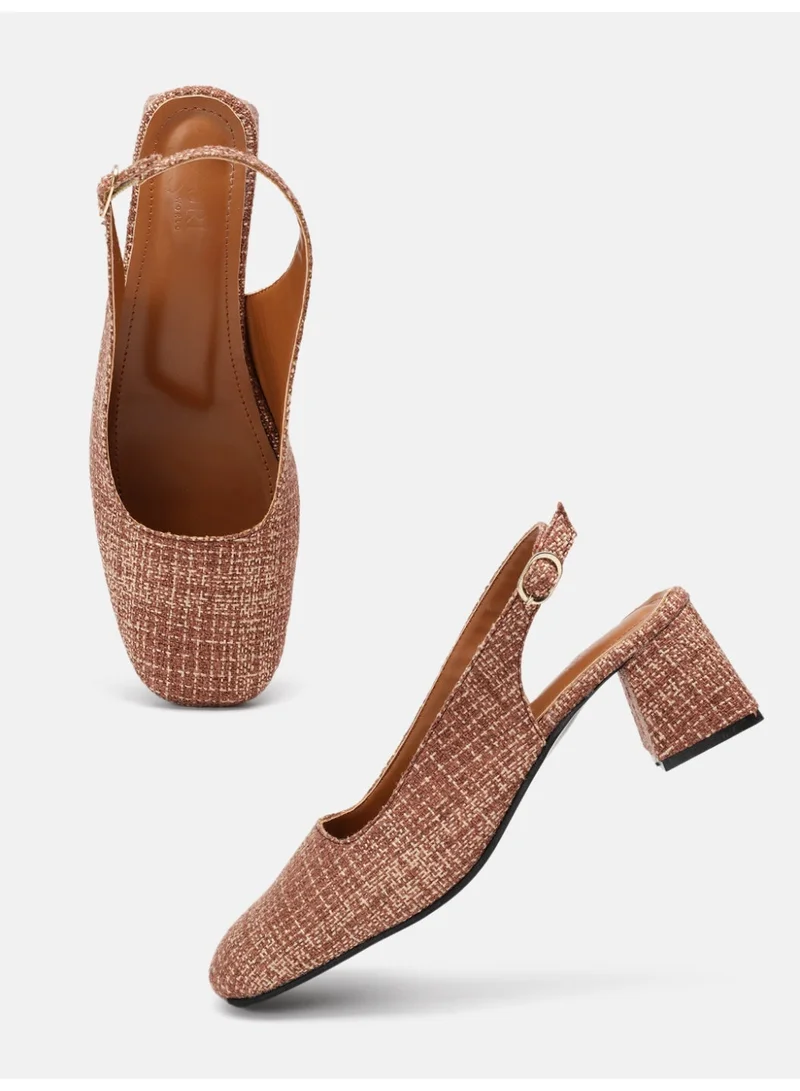 ZORIWORLD Zoriworld Jane Brown Heels 2.5 Heel Rubber Sole